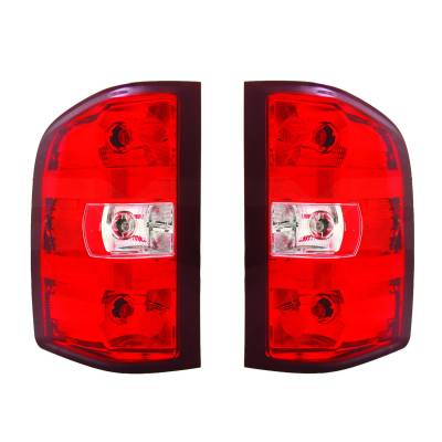Rareelectrical - New Pair Of Tail Lights Compatible With Gmc Sierra 3500Hd Dual Rear Wheels 2010 Gm2801249 Gm2800249 - Image 4