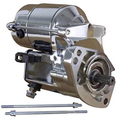 Rareelectrical - New Chrome Starter Compatible With 1.2Kw Harley Davidson Flstfi Flstn Flsts Replaces 31553-94A - Image 3