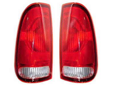 Rareelectrical - New Tail Light Pair Compatible With Ford F250 F350 Super Duty 99-07 Fo2801117 F85z 13404 Ca - Image 3