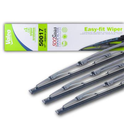 Rareelectrical - 17" OEM Valeo Wiper Blade Set Of 3 Fits Hyundai Excel Sedan 1988-1989 Mb859050 - Image 3