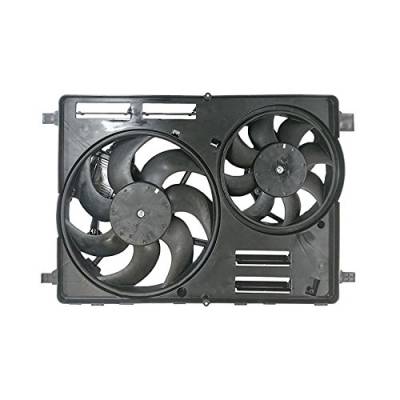 Rareelectrical - New Dual Radiator And Condenser Fan Fits Volvo S80 2008-14 306686296 30668629-6 - Image 1