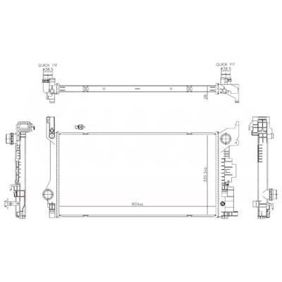 Rareelectrical - New Radiator Compatible With Volvo Xc60 T6 Inscription By Part Numbers 606565 31368232 32224829 - Image 2