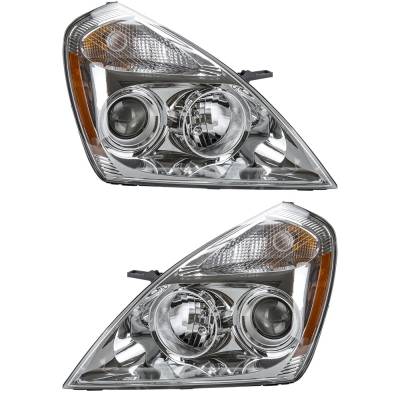 Rareelectrical - New Pair Of Headlights Compatible With Kia Sedona Base Mini Passenger Van 4-Door 3.8L 2007 By Part - Image 5