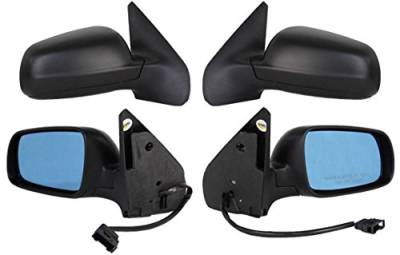 Rareelectrical - New Mirror Set Power Non Heat Compatible With Blue Lens 2002 Volkswagen Jetta 955-443 955-444 - Image 3