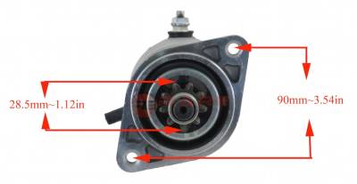 Rareelectrical - New Starter Motor Compatible With Ski-Doo Snowmobile Safari Citation 248Cc 1989-1991 128000-1671 - Image 2