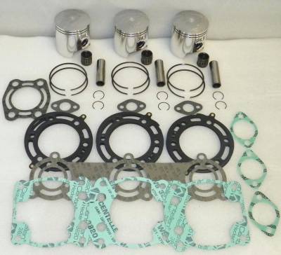 Rareelectrical - New Jet Ski Rebuild Kit Compatible With .75Mm Over Polaris 1996-1997 Sl Slt 1995-1996 Slx 780Cc - Image 2