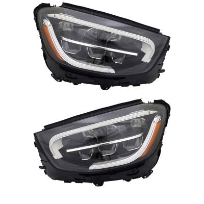 Rareelectrical - New Pair Of Headlights Compatible With Mercedes-Benz Glc300 Base 4Matic Sport Utility 4-Door 2.0L - Image 1