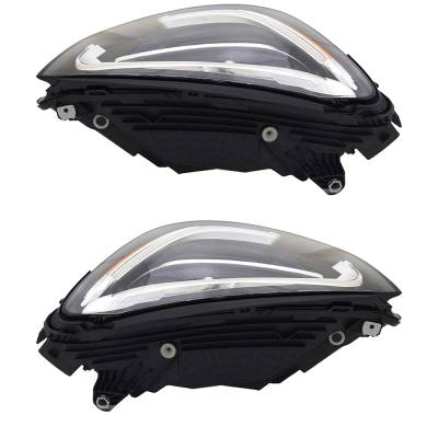 Rareelectrical - New Pair Of Headlights Compatible With Mercedes-Benz Glc300 Base 4Matic Sport Utility 4-Door 2.0L - Image 2
