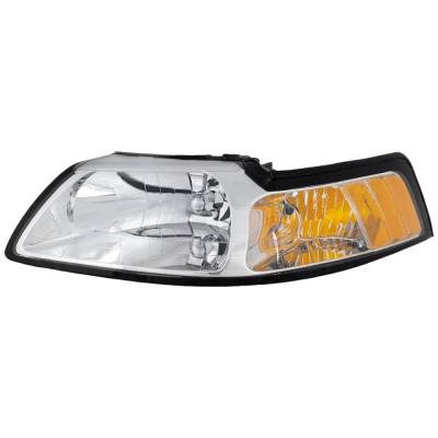 Rareelectrical - New Left Headlights Compatible With Ford Mustang 3.8L 4.6L 5.4L 1999 2000 By Part Numbers - Image 1