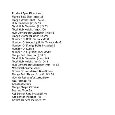 Rareelectrical - New Hub Assembly Compatible With Kia Sedona 3.5L 2002 2003 2004 2005 By Part Numbers Ha590011 - Image 5
