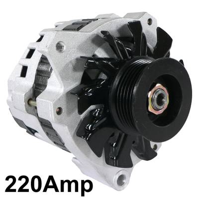 Rareelectrical - New 12V 220A Alternator Fits Gmc Chevrolet C1500-3500 K1500-3500 1101599 1101646 - Image 2
