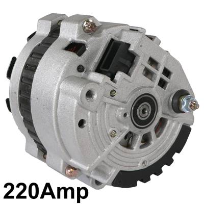 Rareelectrical - New 12V 220A Alternator Fits Gmc Chevrolet C1500-3500 K1500-3500 1101599 1101646 - Image 4
