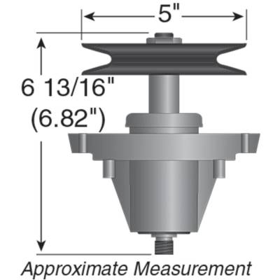 Rareelectrical - New Spindle Assembly Compatible With Craftsman Cub Cadet 17Aicaxz010 14Aqa3cq056 17Arcbyz056 - Image 3
