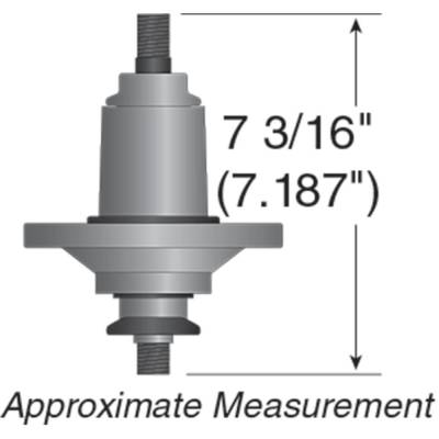 Rareelectrical - New Spindle Assembly Compatible With John Deere E130-42 D170-54 S130-42 S140-48 La145-48 190C-54 - Image 3
