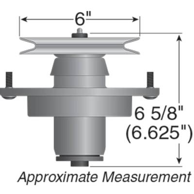 Rareelectrical - New Spindle Assembly Compatible With John Deere F680-60 3520-60C 737-60 777-60 667A-60 657-54 - Image 2