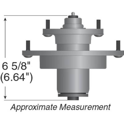 Rareelectrical - New Spindle Assembly Compatible With John Deere 4610-72 4710-72 1550-60 3520-72D 4500-72 1570-60 - Image 3