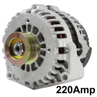 Rareelectrical - New 12V 220A Alternator Fits Gmc Sierra 1500 Classic 4.3 4.8L 5.3L 2007 15200268 - Image 2