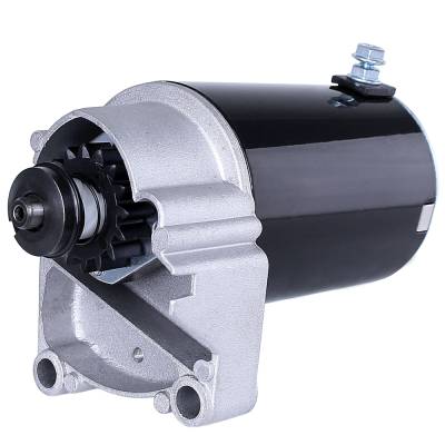 Rareelectrical - New Starter Motor Compatible With Briggs & Stratton V-Twin Cylinder 12 Volt 4.25 With Free Gear - Image 2