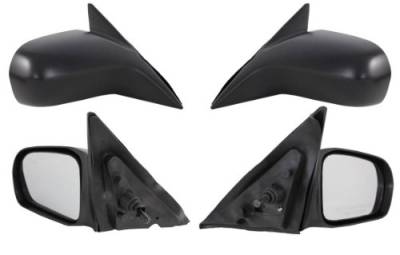 Rareelectrical - New Door Mirror Pair Compatible With Honda 01-05 Civic Dx Sedan Manual Remote Ho1320140 63552H - Image 3