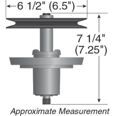 Rareelectrical - New Spindle Assembly Compatible With Craftsman Murray 17Adcact058 Cmxgnam1130050 247204182 - Image 2