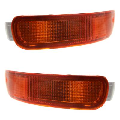 Rareelectrical - New Pair Of Daytime Running Lights Compatible With Toyota Corolla 1993 1994 1995 1996 1997 By Part - Image 3