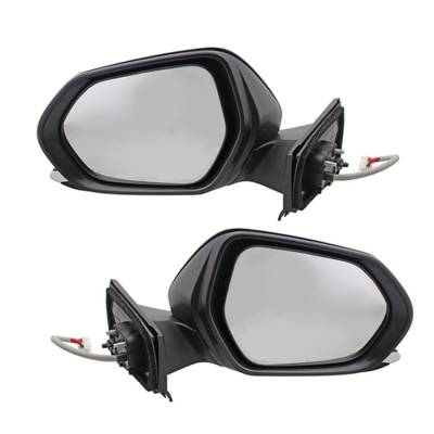 Rareelectrical - New Pair Door Mirrors Compatible With Toyota Prius 2016-2017 87915-47070-C0 87910-47410 89740-47400 - Image 3