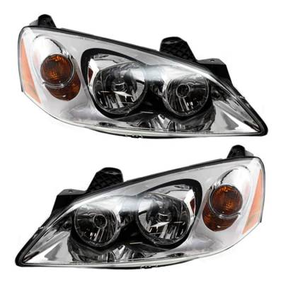 Rareelectrical - New Pair Of Halogen Headlights Compatible With Pontiac G6 Gxp Coupe 2008 2009 By Part Number - Image 3