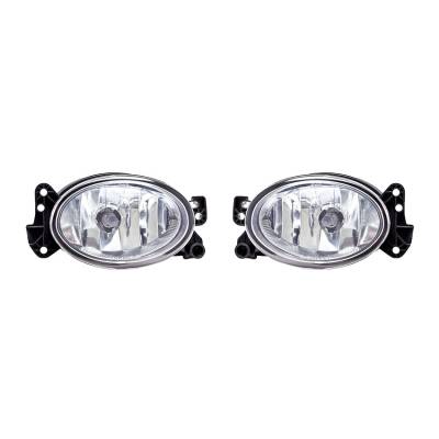 Rareelectrical - New Pair Of Fog Light Compatible With Mercedes Benz C230 C250 C300 C350 Cls500 1698201656 1698201556 - Image 1