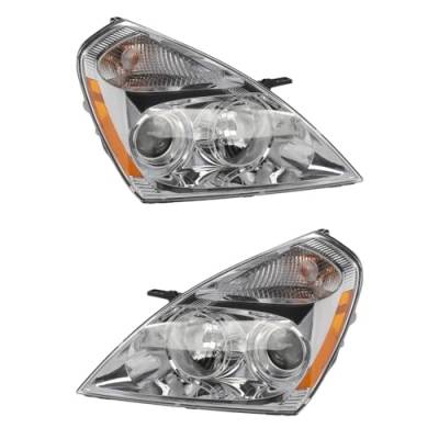 Rareelectrical - New Pair Of Headlights Compatible With Kia Sedona Lx Mini Passenger Van 4-Door 2008 2009 2010 2011 - Image 5