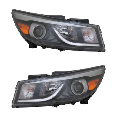 Rareelectrical - New Pair Of Headlights Compatible With Kia Sedona Lx Mini Passenger Van 4-Door 2015 2016 2017 2018 - Image 5