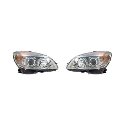 Rareelectrical - New Headlight Pair Fits Mercedes Benz C300 C350 2008-2011 2049065503 Mb2503163 - Image 1
