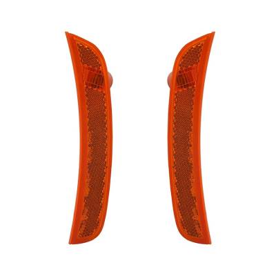 Rareelectrical - New Side Marker Lights Pair Compatible With Fiat 500 Lounge 2013-2015 5182422Ac 5182423Ac Fi2555100 - Image 1