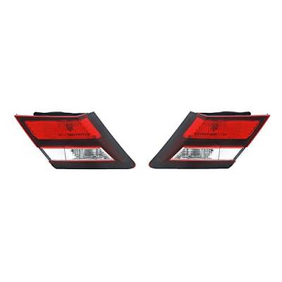 Rareelectrical - New Pair Of Inner Tail Lights Compatible With Honda Civic Dx Exl Ex 2013-2015 34150-Tr0-A51 - Image 5