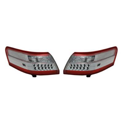 Rareelectrical - New Outer Tail Light Pair Compatible With Toyota Camry Hybrid 2010 2011 By Part Numbers To2819145 - Image 2