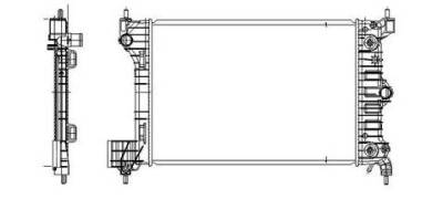 Rareelectrical - New Radiator Assembly Compatible With 2012-2014 Chevrolet Sonic 1.8L L4 1796Cc 110 Cid Hatchback - Image 4