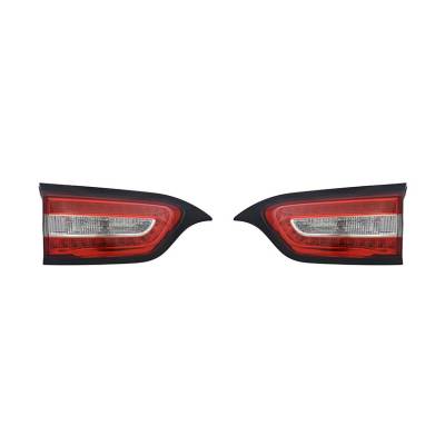 Rareelectrical - New Pair Of Inner Tail Lights Compatible With Jeep Cherokee 2014-2016 68102920Ac Ch2803104 - Image 1