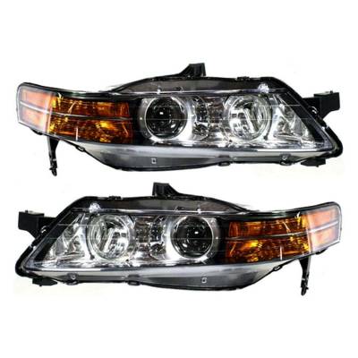 Rareelectrical - New Pair Of Hid Headlight Compatible With Acura Tl Base 2007-2008 By Part Number 33101-Sep-A22 - Image 1