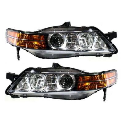 Rareelectrical - New Pair Of Hid Headlight Compatible With Acura Tl Base 2007-2008 By Part Number 33101-Sep-A22 - Image 3