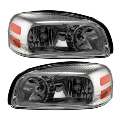 Rareelectrical - New Pair Of Halogen Headlight Compatible With Buick Terraza Cxl Cx Mini Passenger Van 2005-2007 By - Image 3