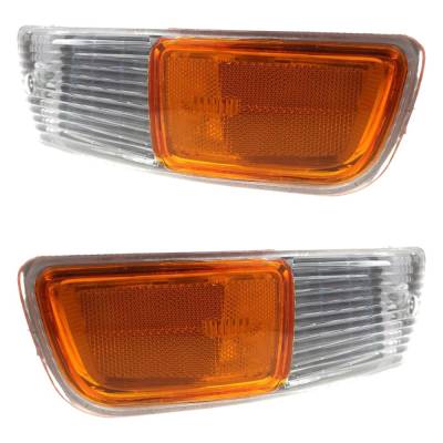 Rareelectrical - New Pair Of Daytime Running Lights Compatible With Toyota Rav4 2.0L 1998 1999 2000 By Part Numbers - Image 1