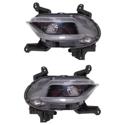 Rareelectrical - New Pair Of Fog Lights Compatible With Hyundai Santa Fe 2.0L 2.4L 2019 2020 By Part Numbers - Image 2