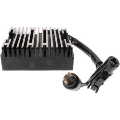 Rareelectrical - New Voltage Regulator 12-Volt Compatible With Harley Davidson M/C Shunt Type Black Finish Ahd6010 - Image 1
