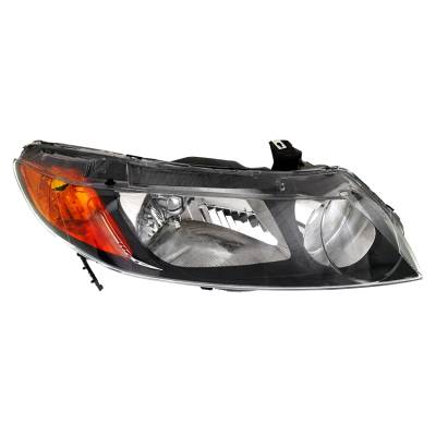 Rareelectrical - New Passenger Side Halogen Headlight Compatible With Honda Civic Si Sedan 2007-2008 By Part Number - Image 1