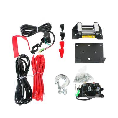 Rareelectrical - New 12 Volt Complete Winch Kit Assembly Fits Polaris Bombardier Atv Utv Win0019 - Image 1