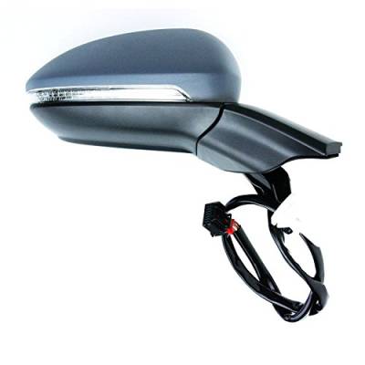 Rareelectrical - New Passenger Side Door Mirror Compatible With Volkswagen Golf 2015 5G0-857-522-C 5G0-857-538-E-Gru - Image 1