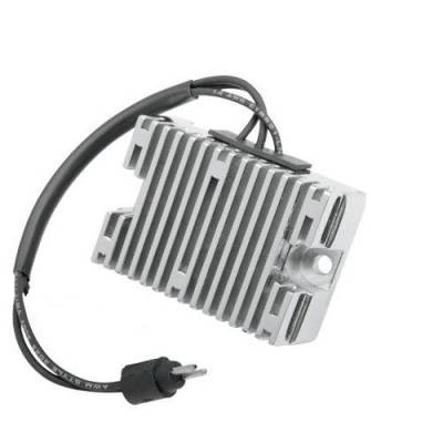 Rareelectrical - New Chrome Voltage Regulator Compatible With Harley Davidson 1991 Sportster 5 Speed 74523-91 - Image 1