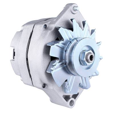 Rareelectrical - New Delco Type Single 1 One Wire Self Energizing Se Alternator Compatible With 12 Volt 63 Amp - Image 1