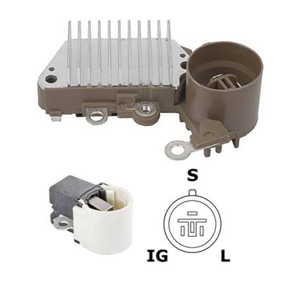 Rareelectrical - New 12 Volt Regulator Kit Fits Daihatsu Charade 1988-1992 In250 27700-87704-000 - Image 3