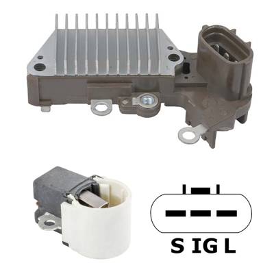 Rareelectrical - New Regulator Kit Fits Toyota 4Runner 1996-02 2770050020 0986Ur0040 1022115131 - Image 1