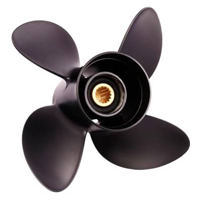 Rareelectrical - New Aluminium Propeller Compatible With Yamaha 4 Stroke 15 Spline 115 50-140 Hp For Years 2000-2021 - Image 3